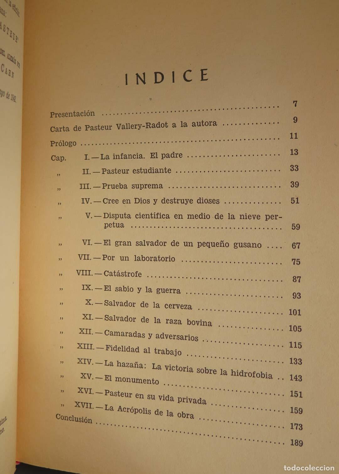 Libros de segunda mano: VIDA Y OBRA DE PASTEUR. WINTERNITZ - Foto 2