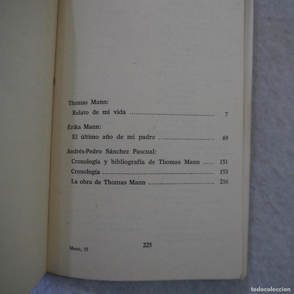 Libros de segunda mano: RELATO DE MI VIDA - THOMAS MANN - ALIANZA - 1969 - Foto 6