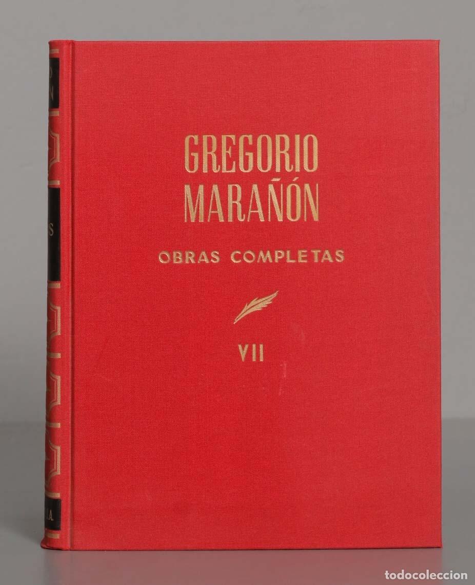 Second hand books: 1971. BIOGRAFIAS. OBRAS COMPLETAS. MARA&Ntilde;ON. TOMO VII