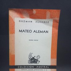 Libros de segunda mano: GUZMAN ALVAREZ - MATEO ALEMAN - 1945