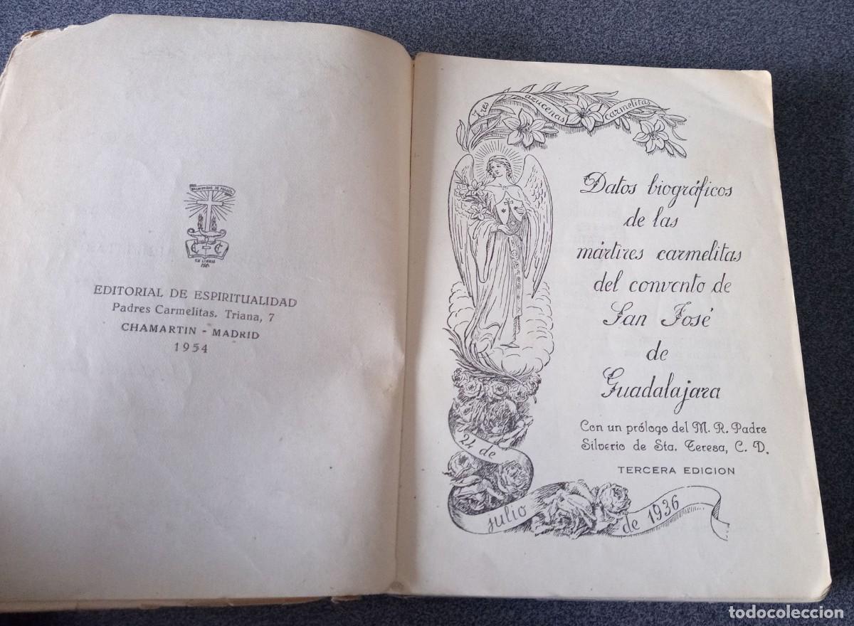 Libros de segunda mano: Tres Azucenas Carmelitas - Foto 3