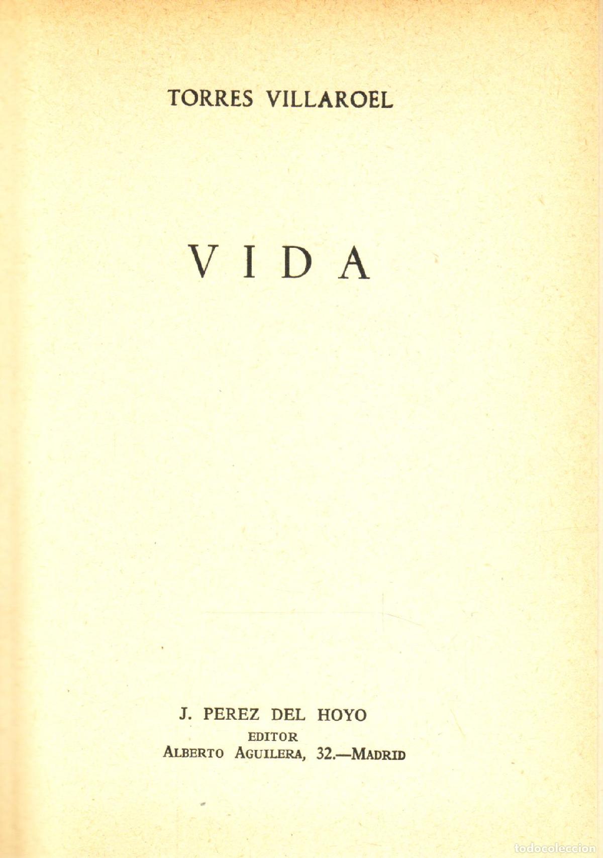 Libros de segunda mano: Vida - Villaroel, Torres - Foto 1