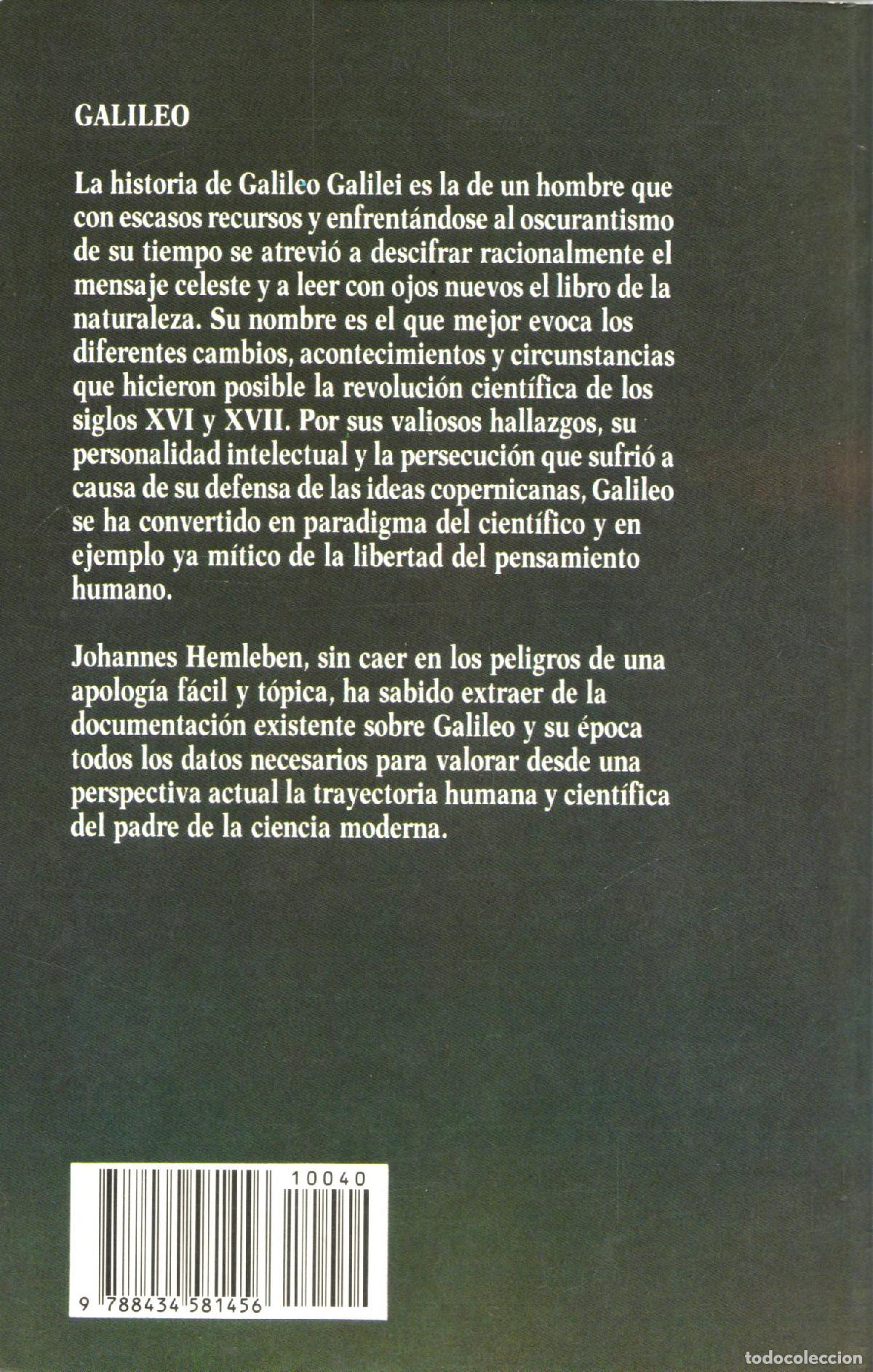 Libros de segunda mano: Galileo - Hemleben, Johannes - Foto 2