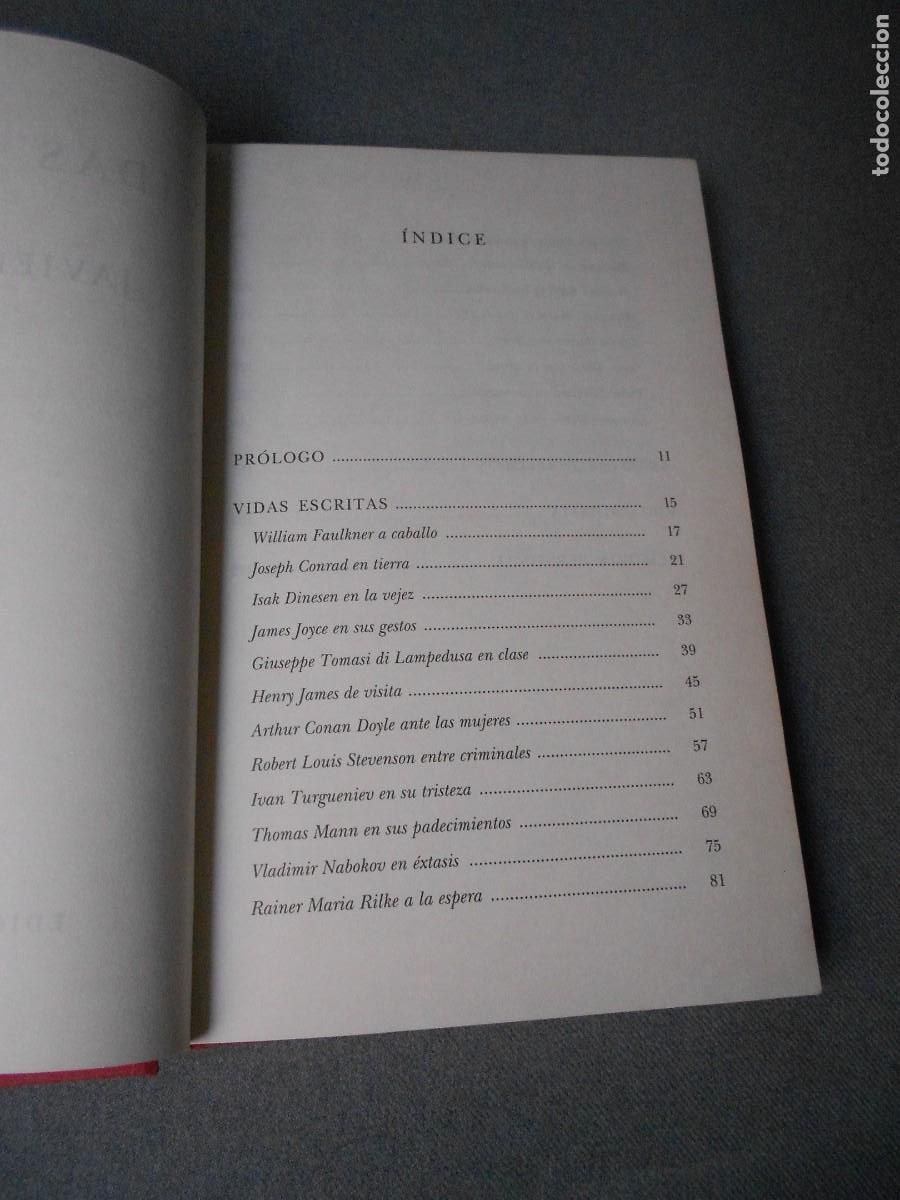 Libros de segunda mano: VIDAS ESCRITAS - Foto 3