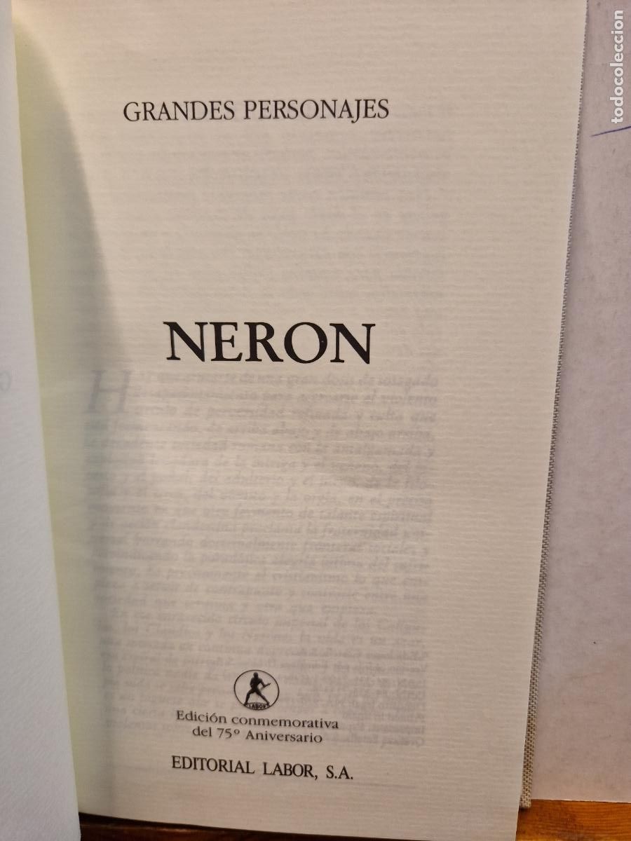Libros de segunda mano: NER&Oacute;N. GRANDES PERSONAJES. EDITORIAL LABOR - Foto 1