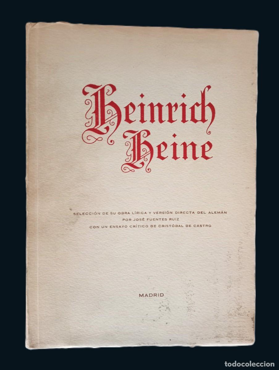 Libros de segunda mano: HEINRICH HEINE (dedicatoria del traductor) - Foto 1