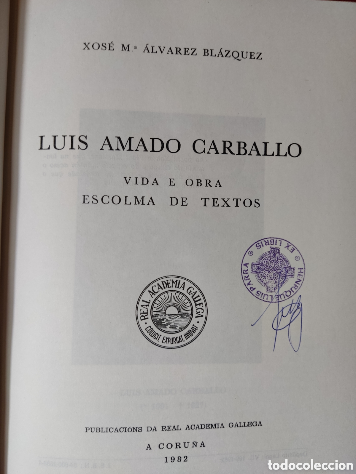 Libros de segunda mano: Luis Amado Carballo vida e obra - Foto 2