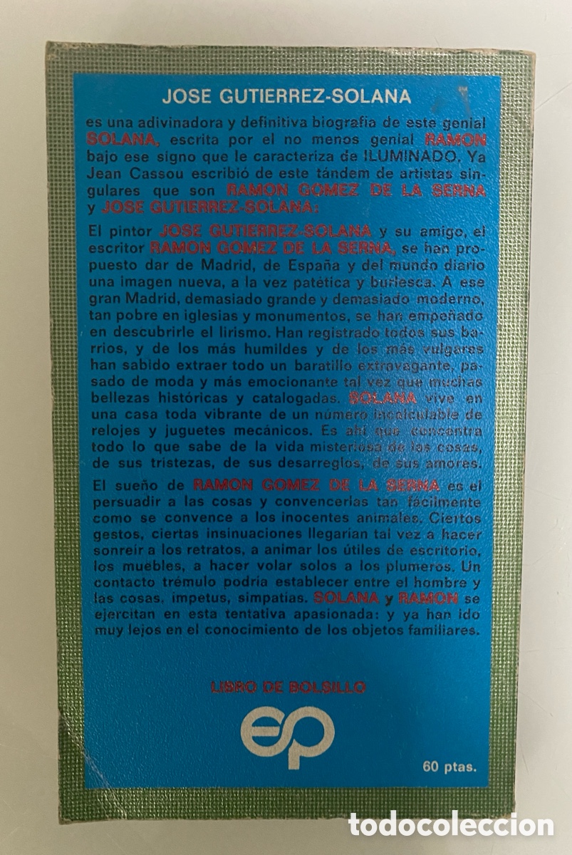 Libros de segunda mano: Jos&eacute; Guti&eacute;rrez Solana - G&Oacute;MEZ DE LA SERNA, Ram&oacute;n - Foto 2
