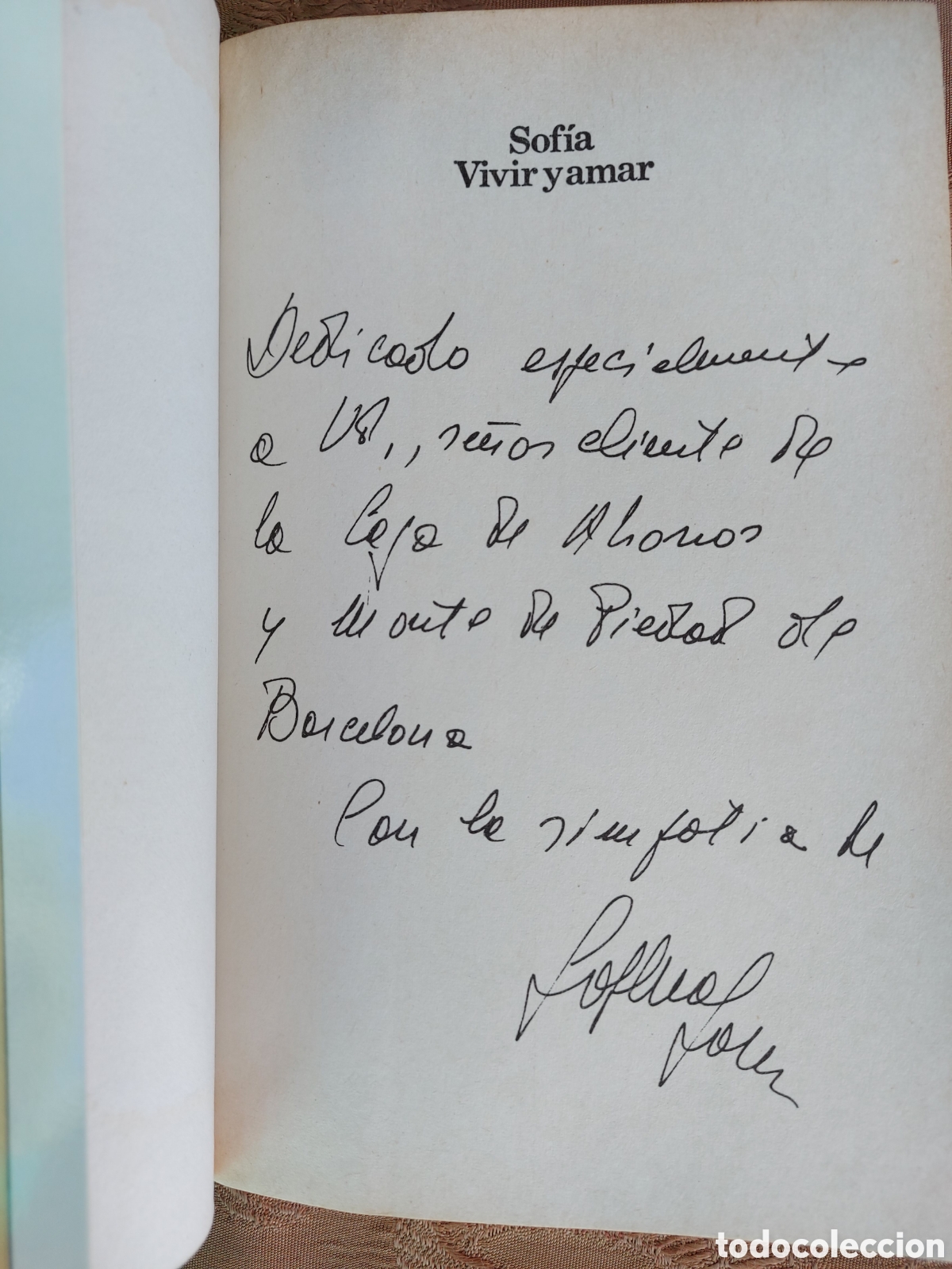Libros de segunda mano: SOFIA a&ntilde;o 1980 con firma de sofia loren - Foto 2
