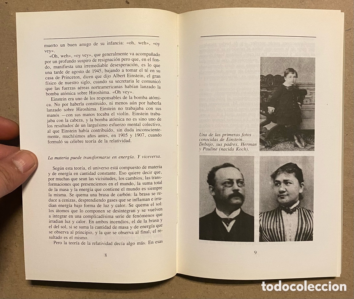 Libros de segunda mano: ALBERT EINSTEIN. MARIO MUCHNIK. EDITORIAL LUMEN 1989. - Foto 3