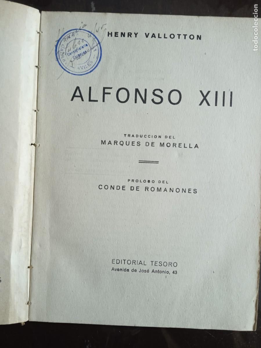 Libros de segunda mano: Henry Valloton. ALFONSO XIII - Foto 1