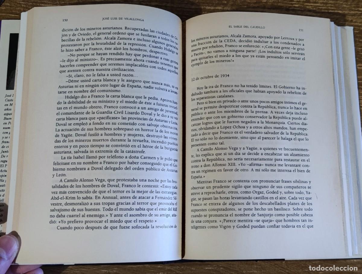 Libros de segunda mano: Libro - El sable del Caudillo (1997) Jos&eacute; Luis de Vilallonga - Foto 3