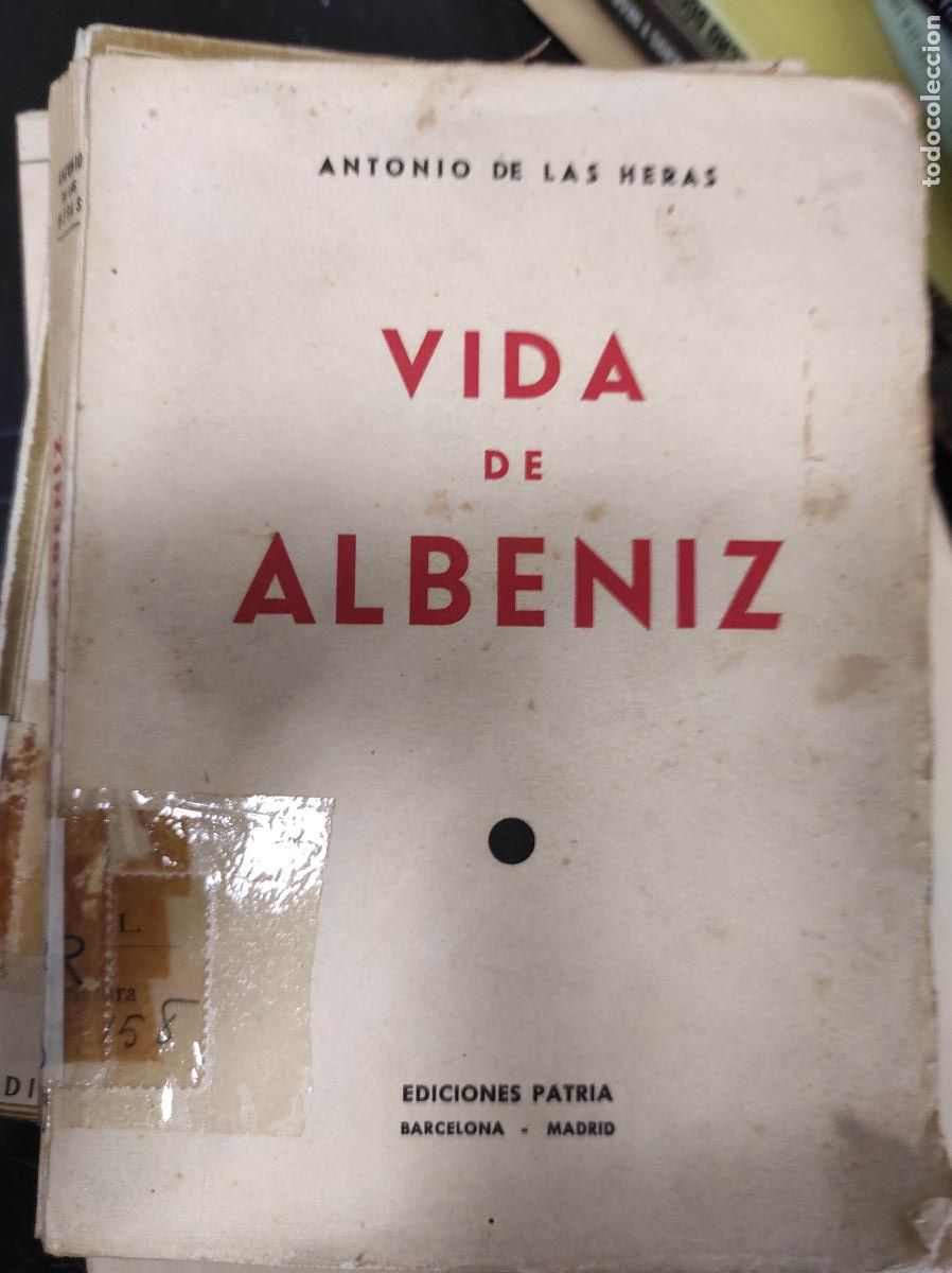 Libros de segunda mano: Vida de Albeniz - HERAS,Antonio de las - Foto 1