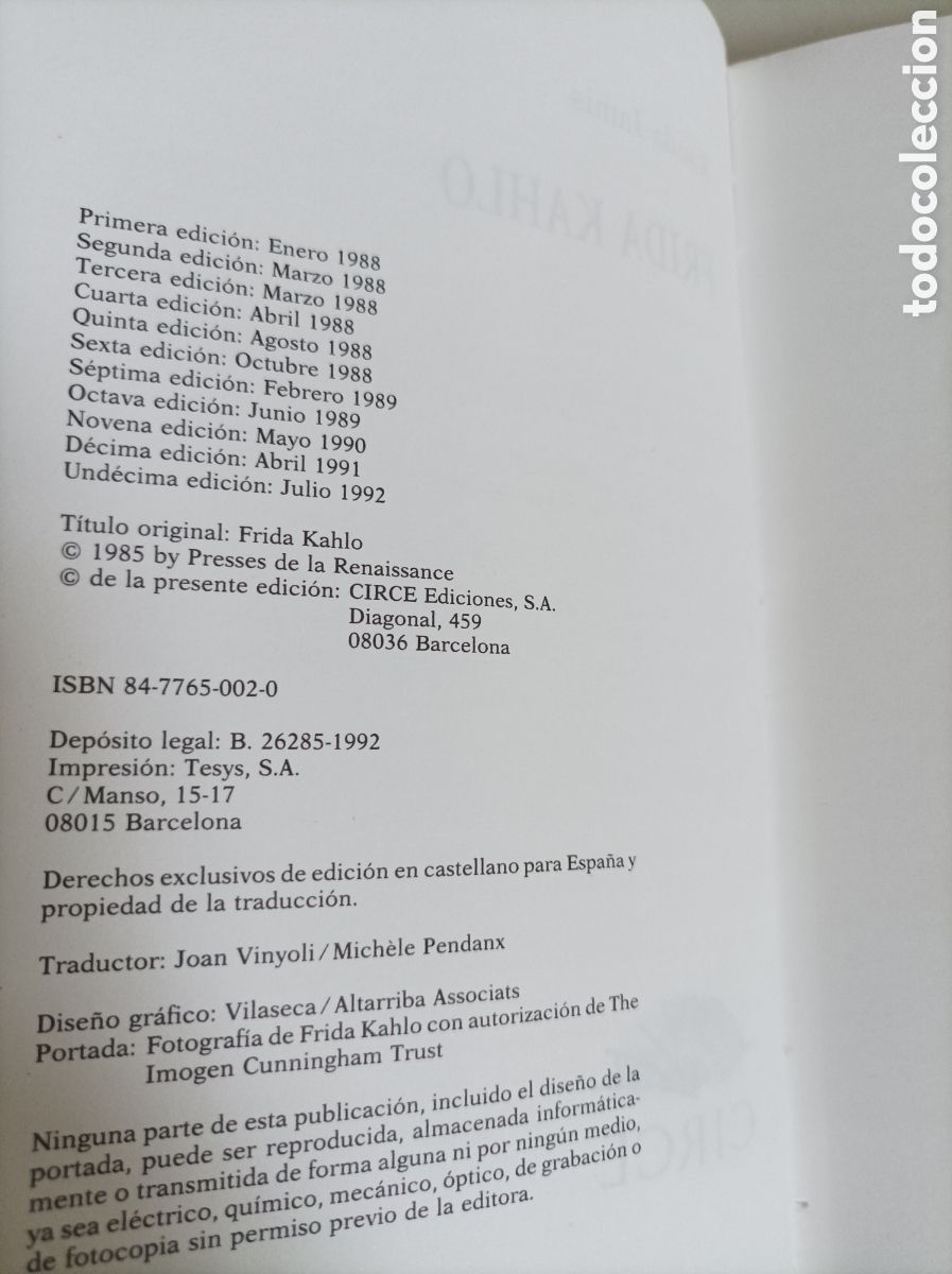 Libros de segunda mano: Frida Kahlo / Rauda Jamis - Foto 3