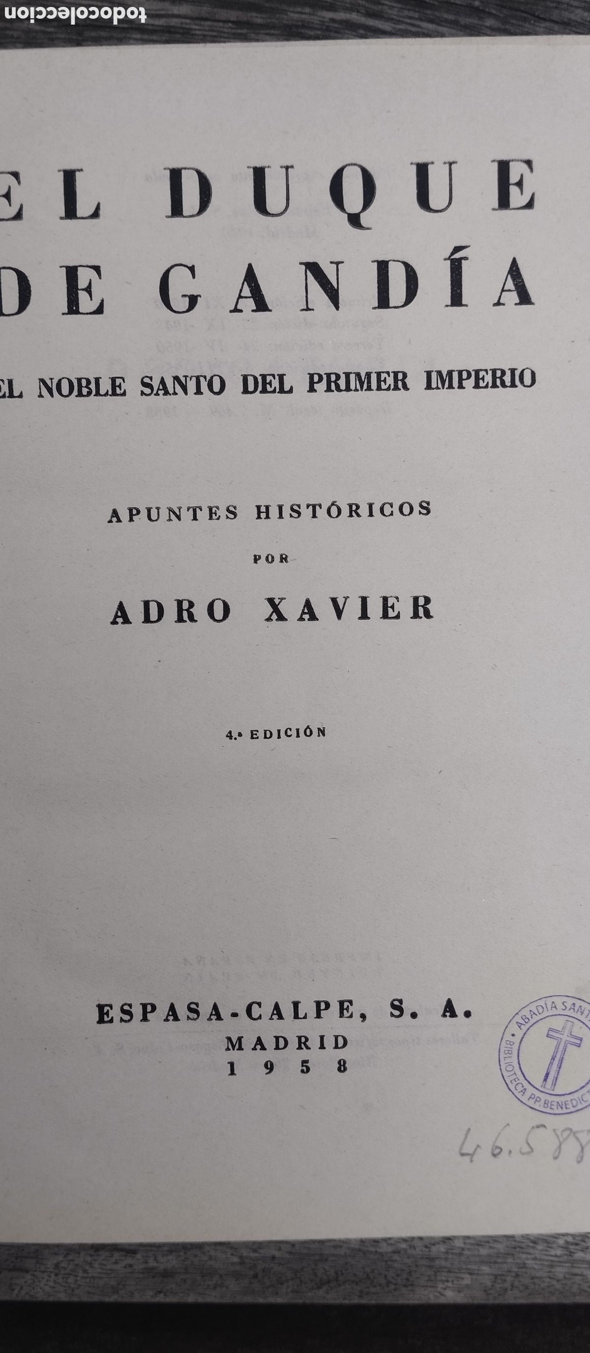 Libros de segunda mano: El duque de Gand&iacute;a, Adro Xavier - Foto 5