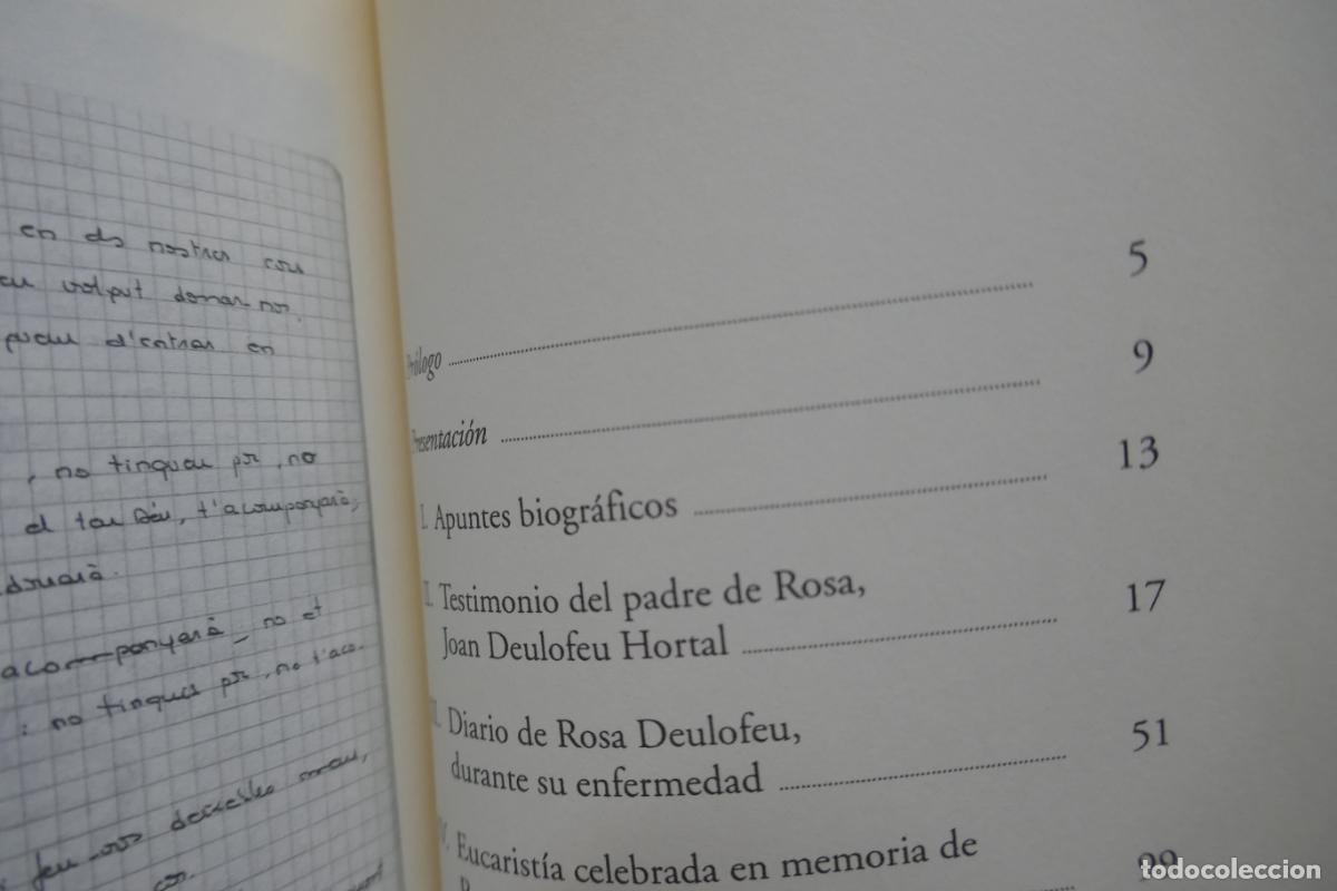Libros de segunda mano: ROSA, LA SONRISA DE LA FE - ROSA DEULOFEU - Foto 8