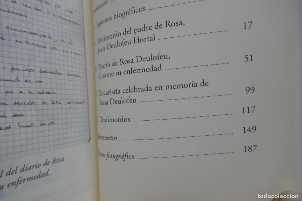 Libros de segunda mano: ROSA, LA SONRISA DE LA FE - ROSA DEULOFEU - Foto 9