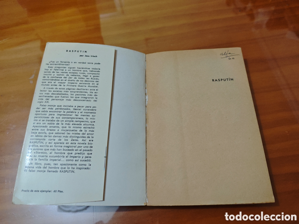 Libros de segunda mano: Libro Rasputin,, de Joss Irisch.. - Foto 2