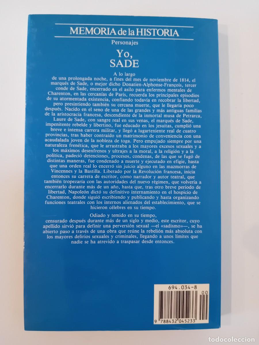 Libros de segunda mano: YO SADE. RAFAEL CONTE. PLANETA. 1990 - Foto 2