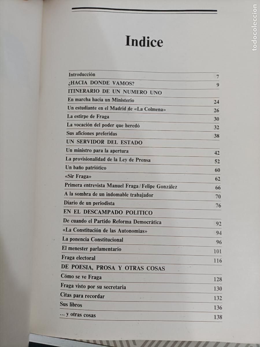 Libros de segunda mano: Fraga. Genio y figura - Foto 2