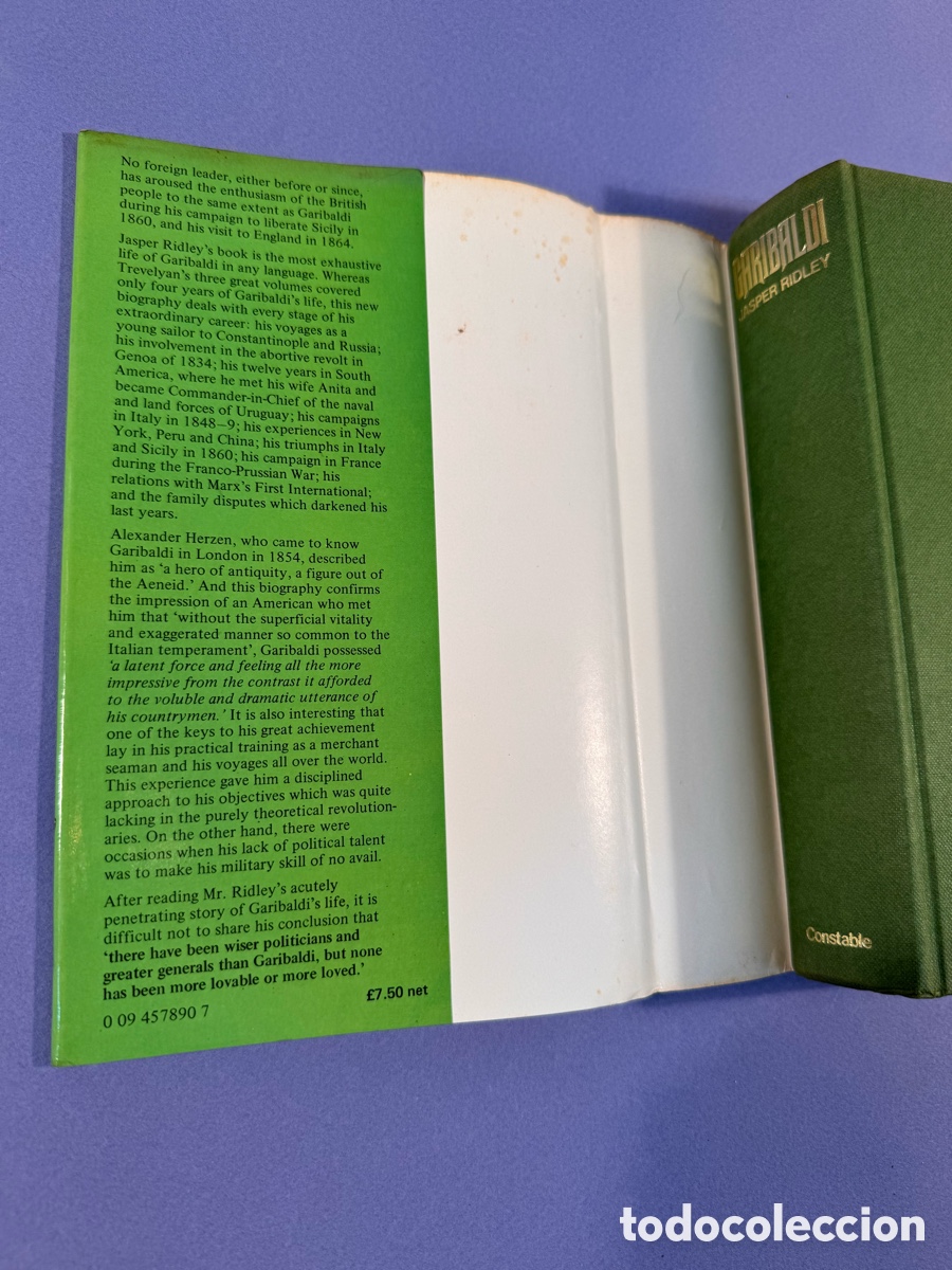 Libros de segunda mano: GARIBALDI - JASPER RIDLEY - 1974 - HARDBACK - Foto 3