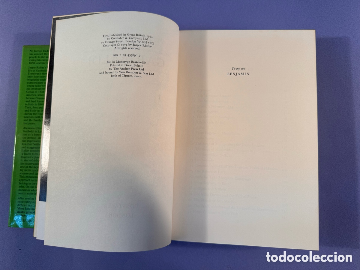 Libros de segunda mano: GARIBALDI - JASPER RIDLEY - 1974 - HARDBACK - Foto 4