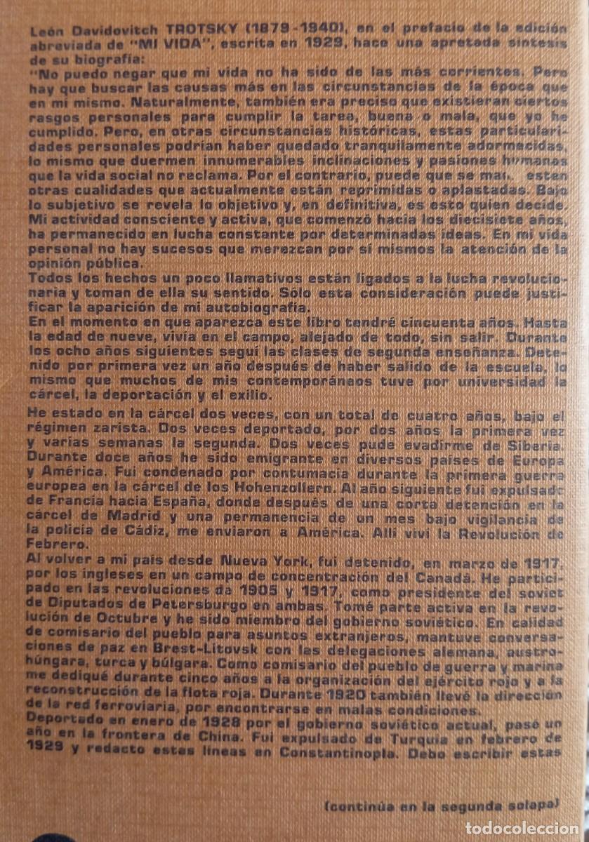 Libros de segunda mano: MI VIDA - LEON TROSTKY - Foto 2