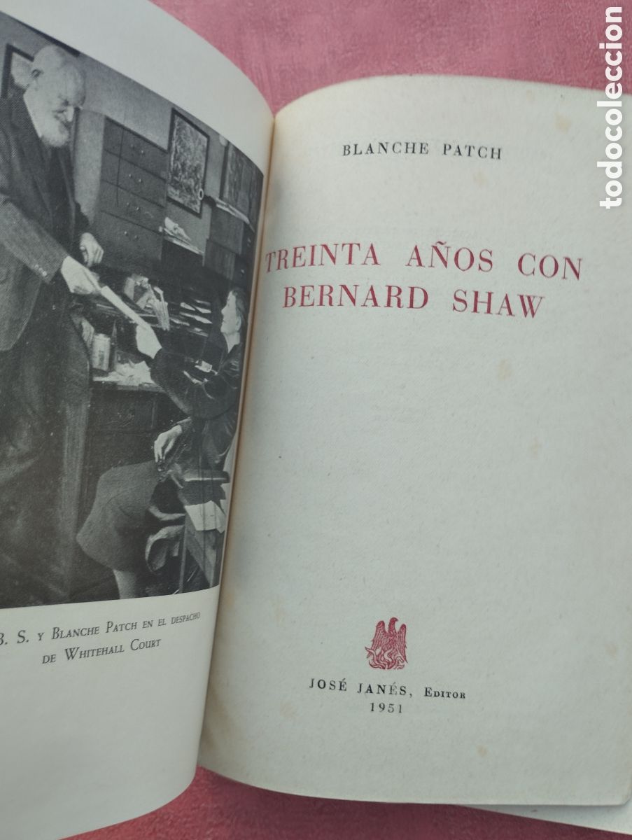 Libros de segunda mano: Treinta a&ntilde;os con Bernard Shaw. Blanche Patch. - Foto 1