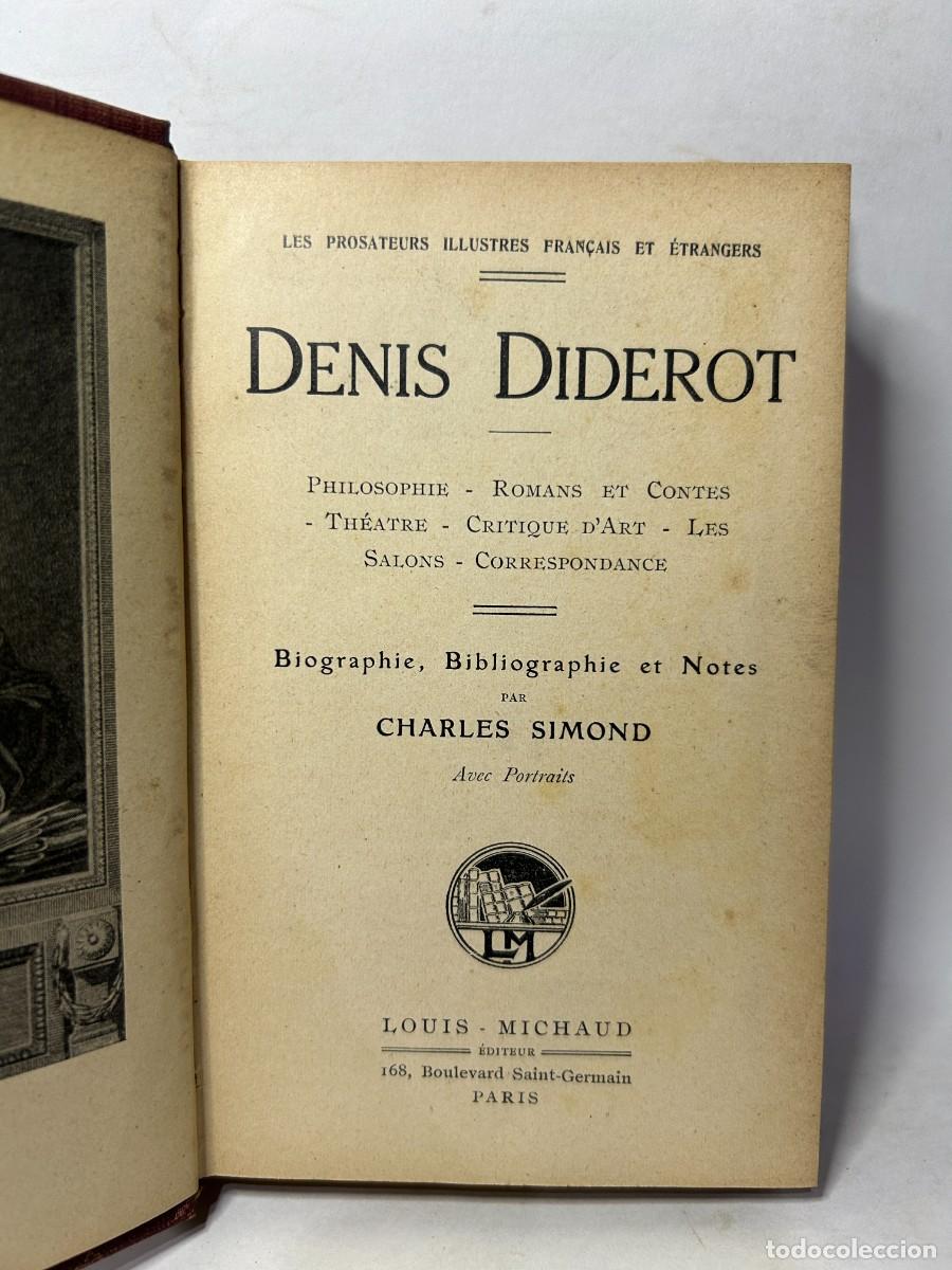 Libros de segunda mano: CHARLES SIMOND - DENIS DIDEROT - Foto 1