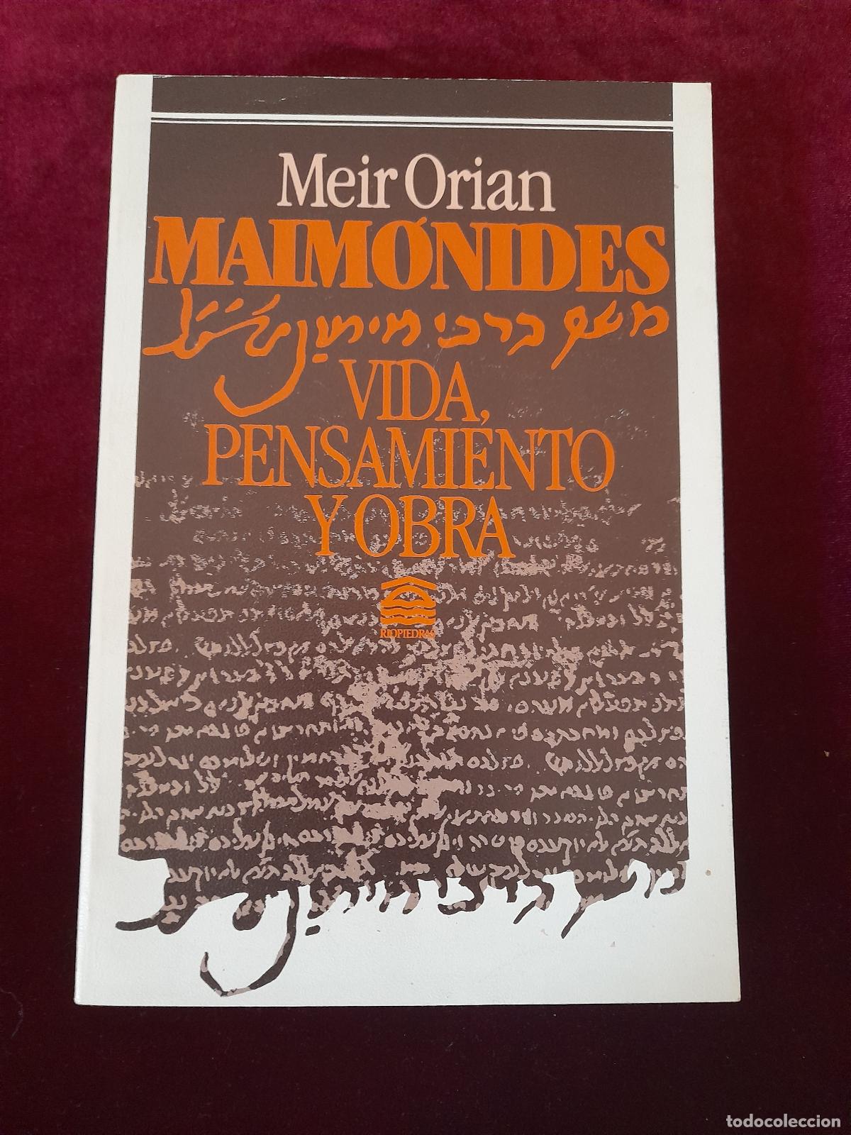 Libros de segunda mano: MAIM&Oacute;NIDES. Meir Orian. Riopiedras 2004 - Foto 1