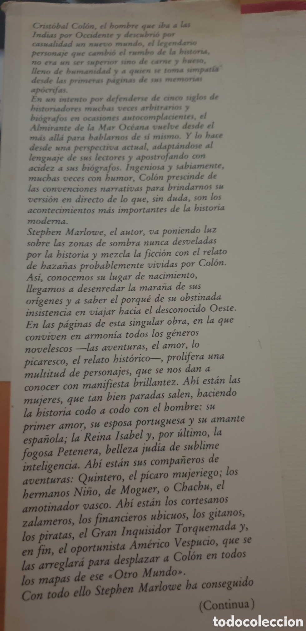 Libros de segunda mano: Memorias de Crist&oacute;bal Col&oacute;n - Foto 2