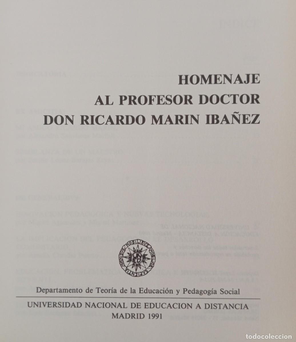 Libros de segunda mano: HOMENAJE A RICARDO MARIN IBA&Ntilde;EZ - Foto 2