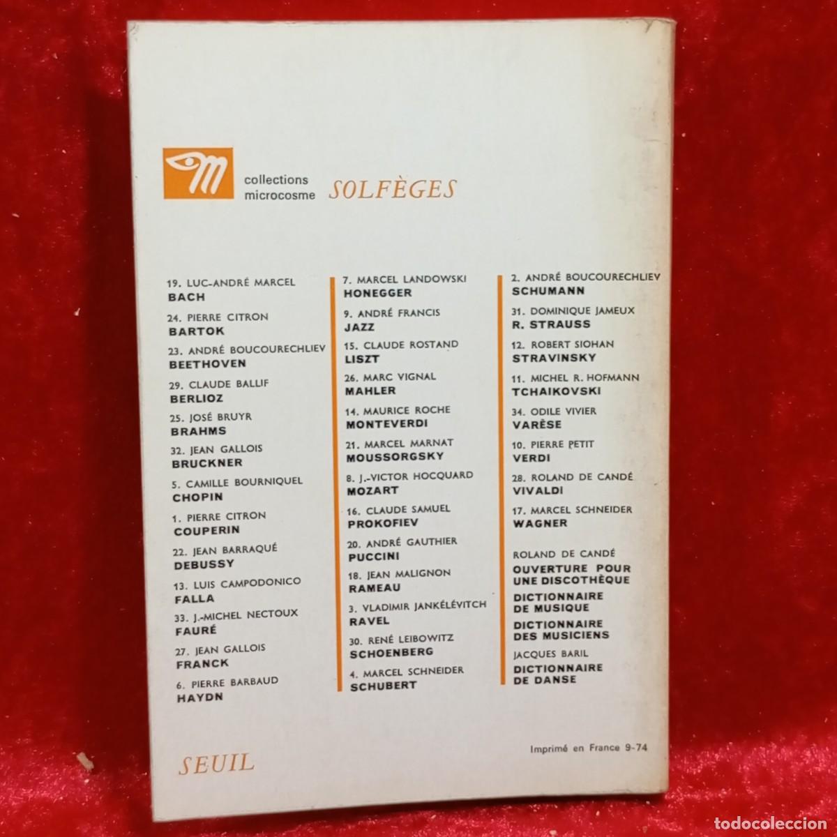 Libros de segunda mano: BACH - LUC-ANDR&Eacute; MARCEL - &Eacute;DITIONS DU SEUIL - 1961 / 67 - Foto 2