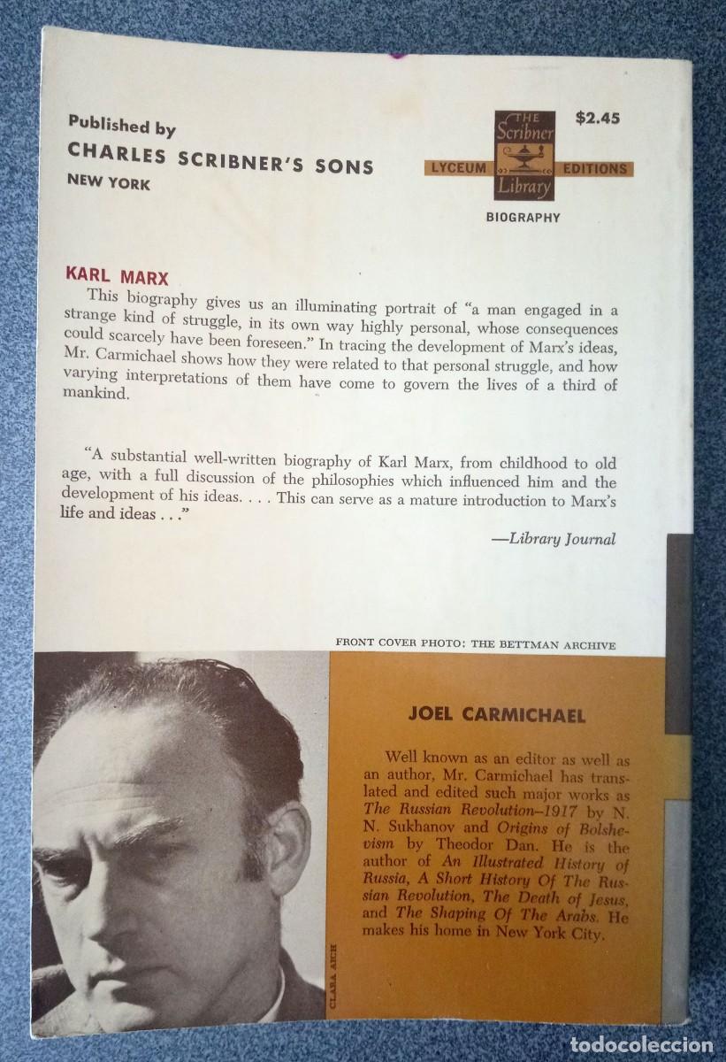 Libros de segunda mano: Karl Marx Joel Carmichael - Foto 7