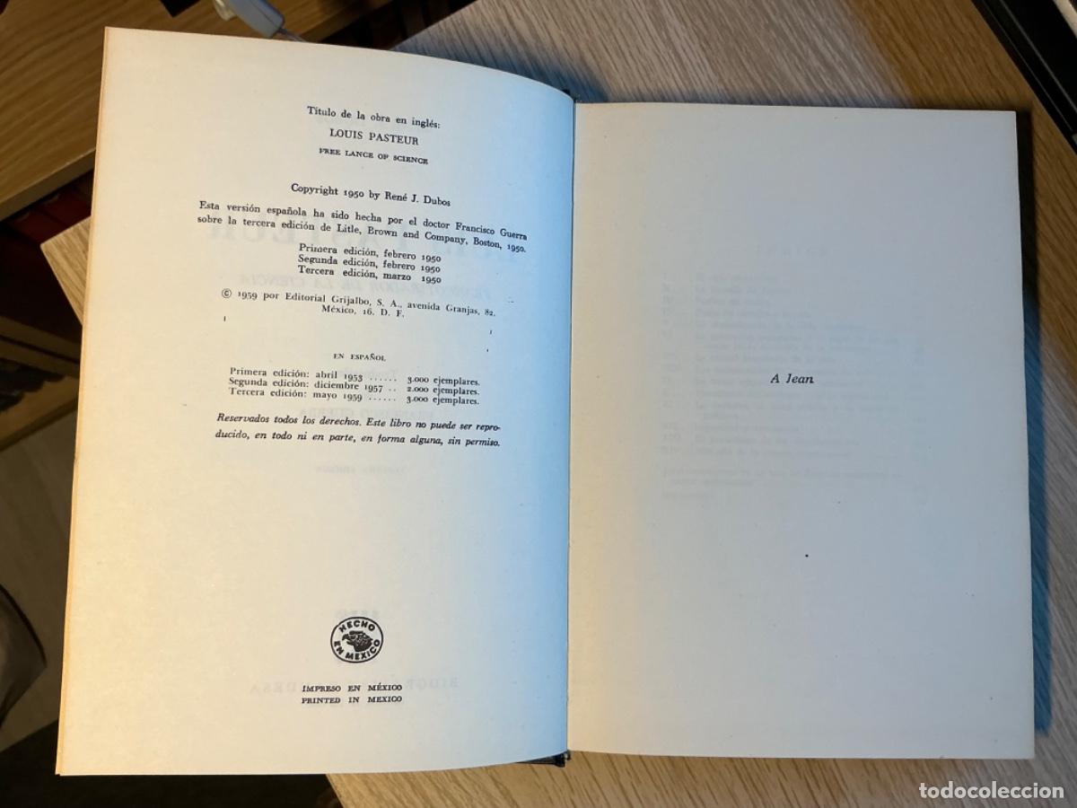 Libros de segunda mano: Luis Pasteur de Ren&eacute; J. Dubos - Foto 3