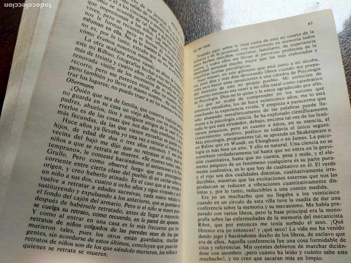 Libros de segunda mano: Miguel de Unamuno, De mi vida - Foto 4