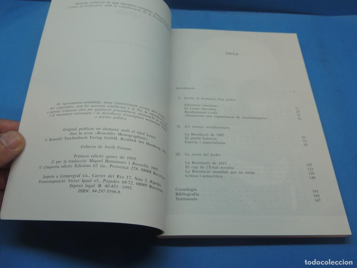 Libros de segunda mano: LENIN. HERMANN WEBER. EDICIONS 62.TEXT. CATAL&Agrave; - Foto 4