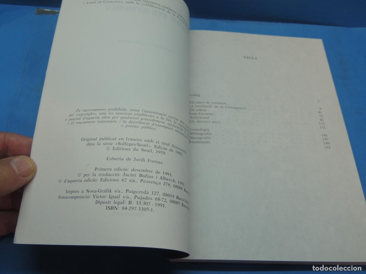 Libros de segunda mano: IGOR STRAVINSKY.- ROBERT SIOHAN. EDICIONS 62.TEXT. CATAL&Agrave; - Foto 4