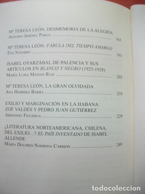 Libros de segunda mano: ESCRITORAS ESPA&Ntilde;OLA E HISPANOAMERICANAS EN EL EXILIO - Foto 3
