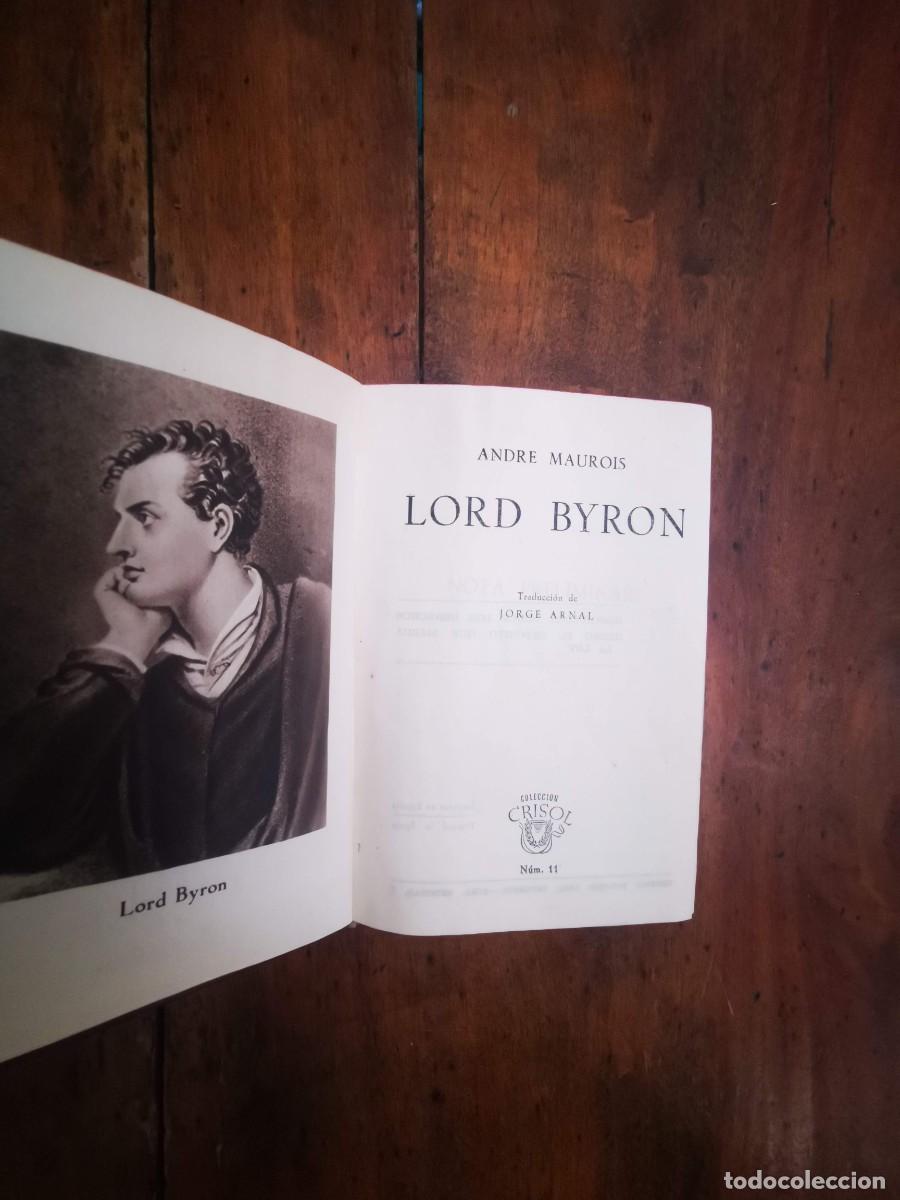 Libros de segunda mano: MAUROIS, Andr&eacute;. Lord Byron - Foto 2