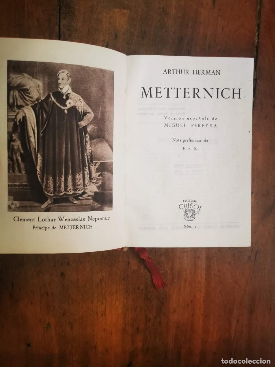 Libros de segunda mano: HERMAN, Arthur. Metternich - Foto 2