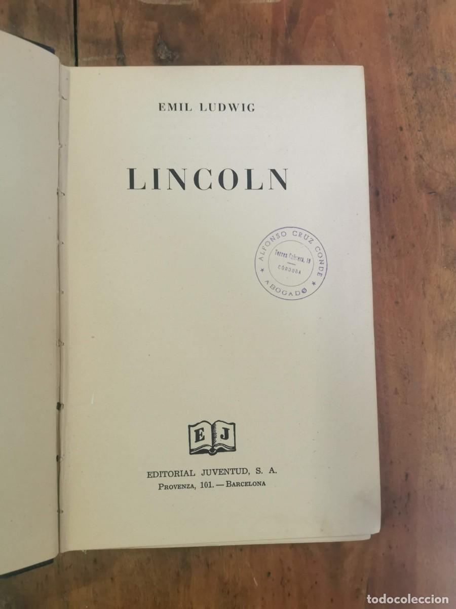 Libros de segunda mano: LUDWIG, Emil. Lincoln - Foto 2