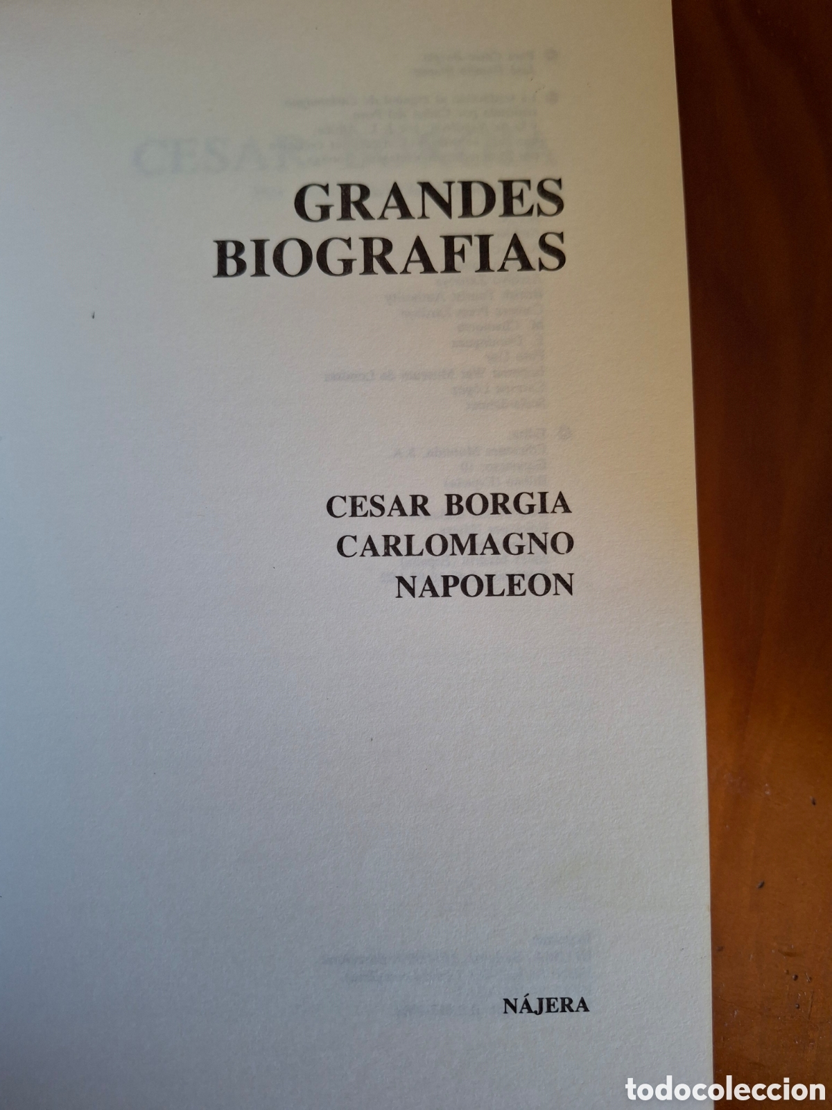 Libros de segunda mano: Cesar borgia,carlomagno,napole&oacute;n - Foto 2