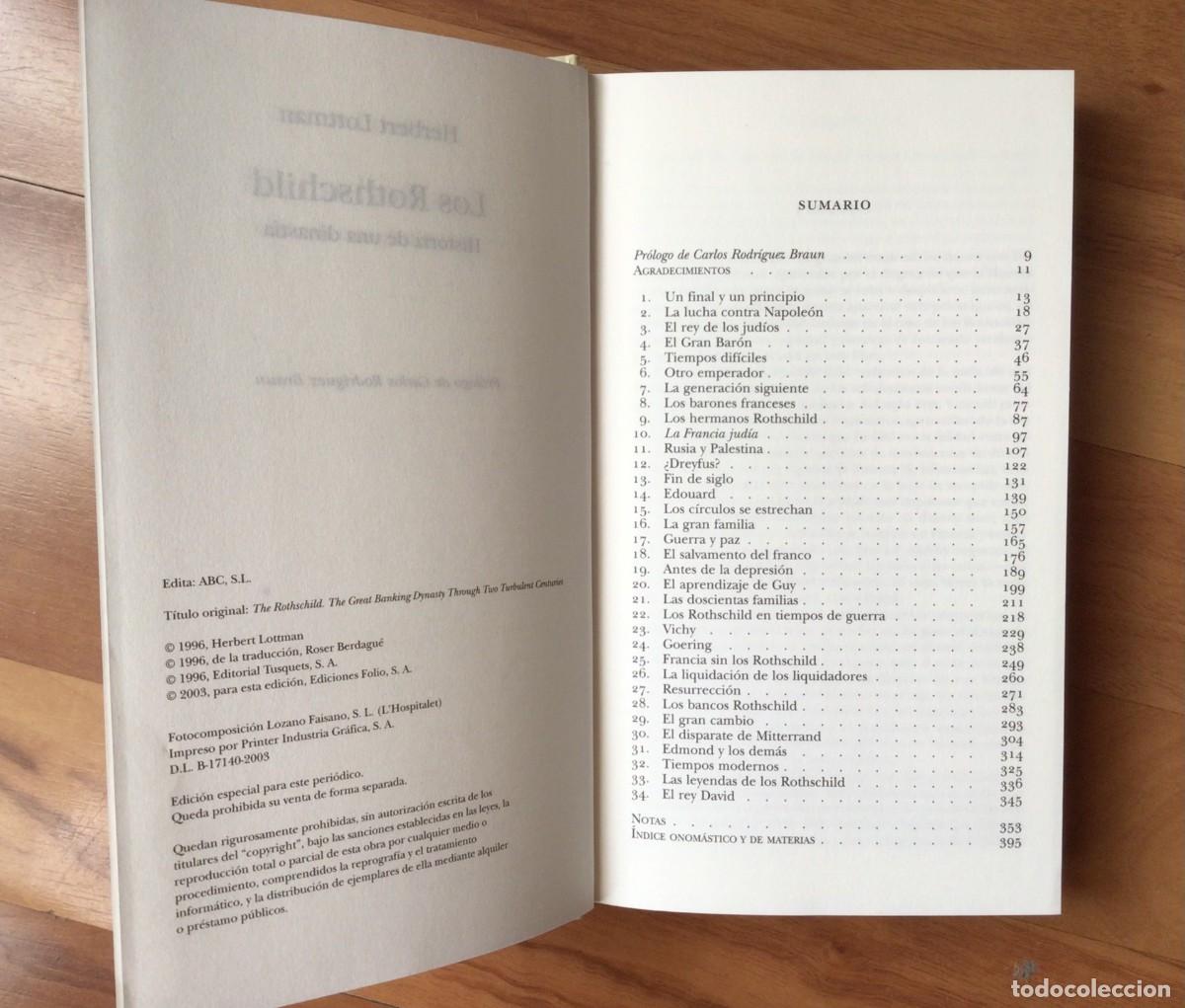 Libros de segunda mano: Los Rothschild. Las vidas privadas de ... - Foto 4