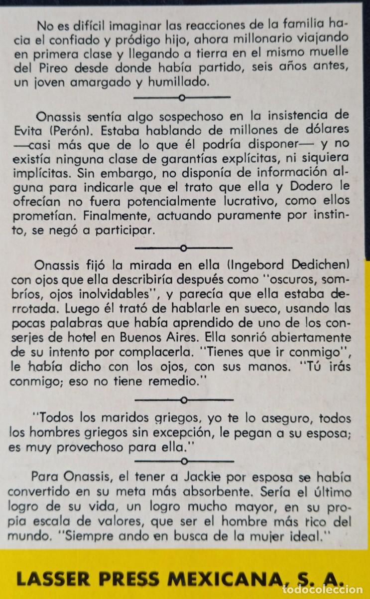 Libros de segunda mano: ONASSIS UNA VIDA EXTRAVAGANTE - FRANK BRADY - Foto 2