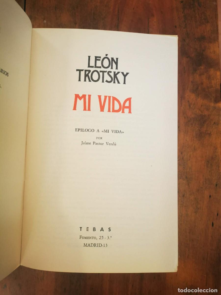 Libros de segunda mano: TROTSKY, Le&oacute;n. Mi vida - Foto 2