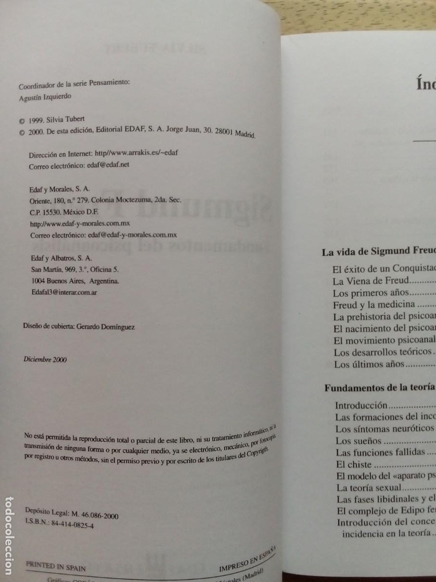 Libros de segunda mano: Sigmund Freud. Silvia Tubert - Foto 3