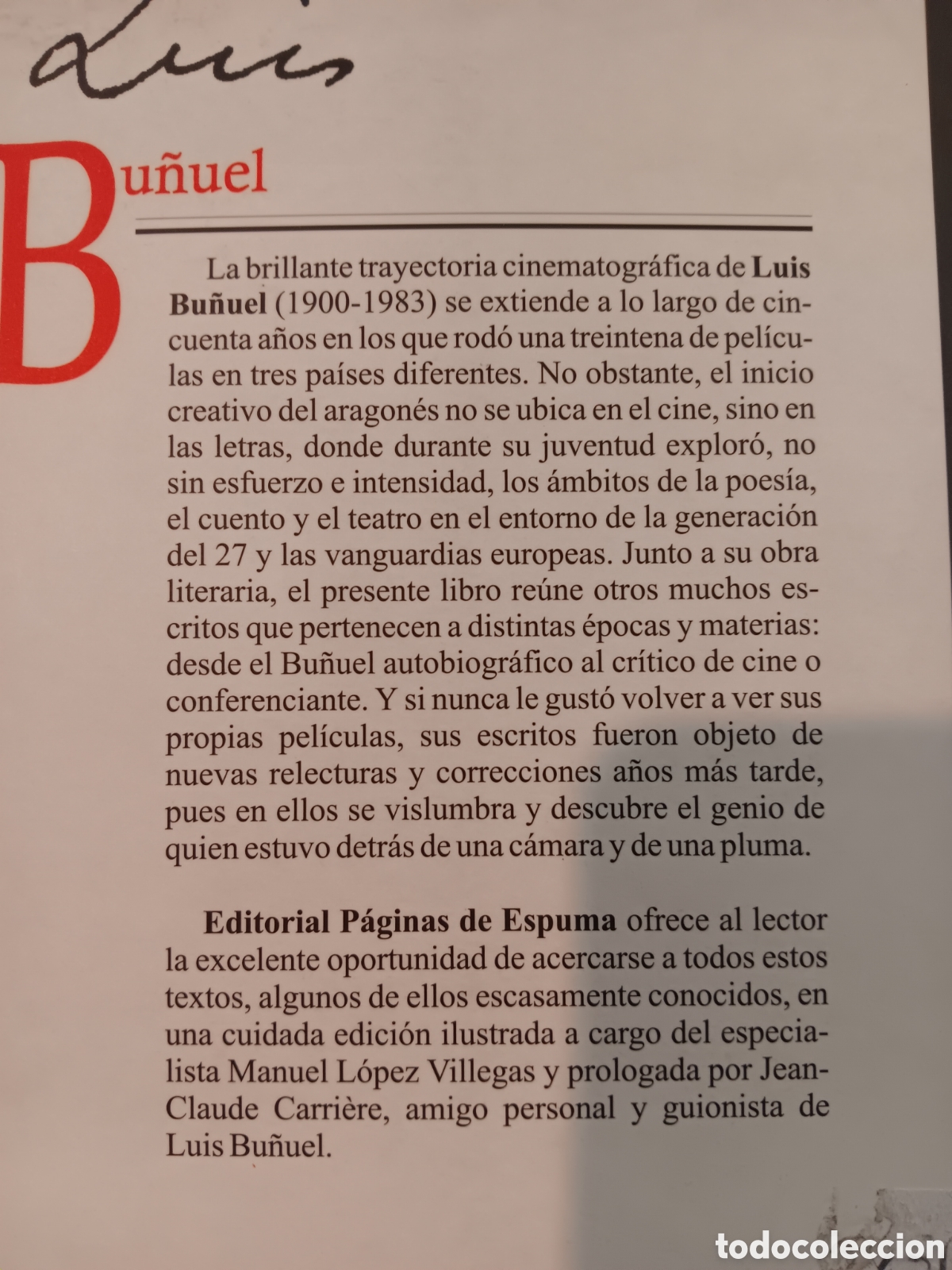 Libros de segunda mano: Escritos de Luis Bu&ntilde;uel. - Foto 2