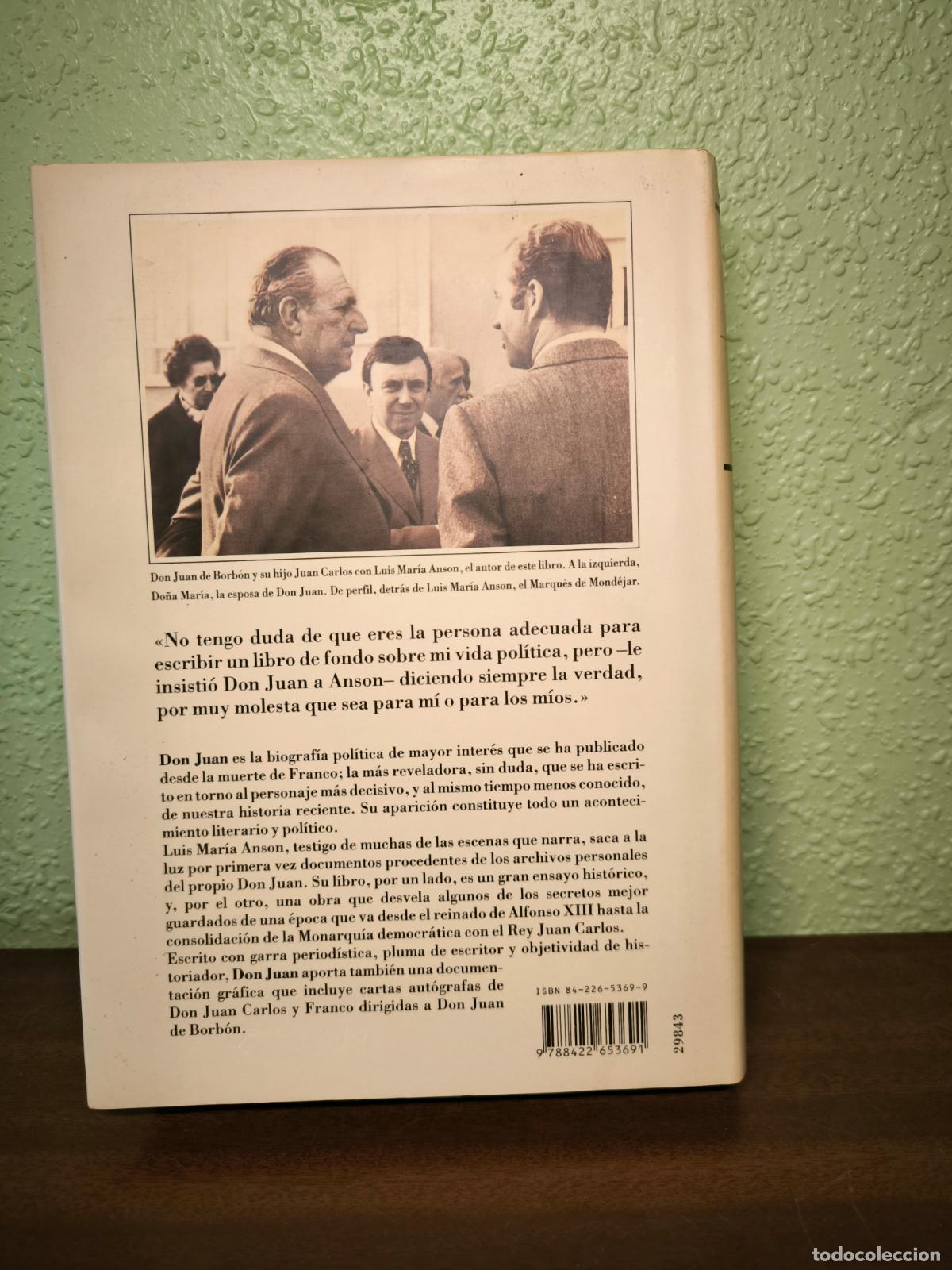 Libros de segunda mano: Don Juan - Luis Mar&iacute;a Anson - Foto 3