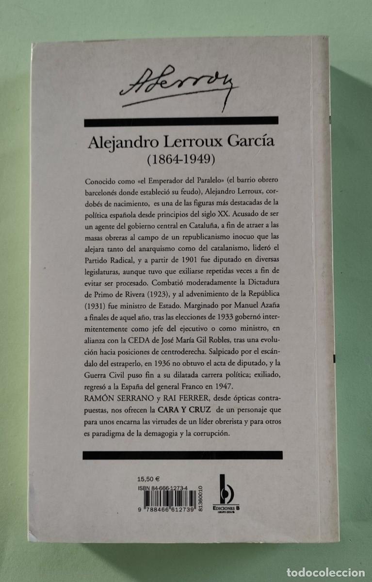 Libros de segunda mano: LIBRO. ALEJANDRO LERROUX, de Ram&oacute;n Serrano y Rai Ferrer - Foto 2